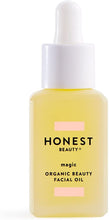 Load image into Gallery viewer, Honest Beauty Organic Beauty Facial Oil with a Blend of 8 Fruit & Seed Oils | USDA-Certified Organic | Paraben Free, Dermatologist Tested, Cruelty Free | 1.0 fl. Oz
